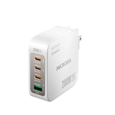 MICRODIA SMARTCube™ Nano 200W, GaN Pro Wall Charger, 4-Port, USB-C PD3.1 + USB-A QC3.0